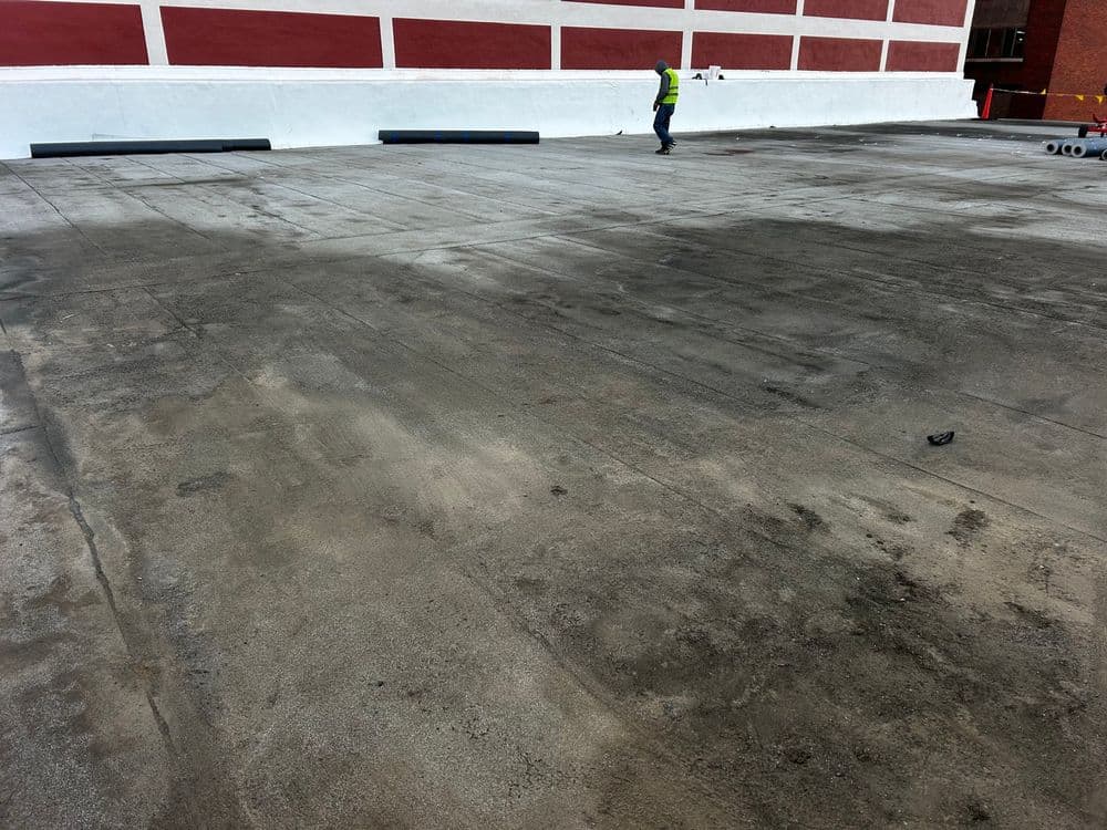 Gallery photos for Old Tar Roof Gone - Fresh TPO Flat Roof Installed: Image #2