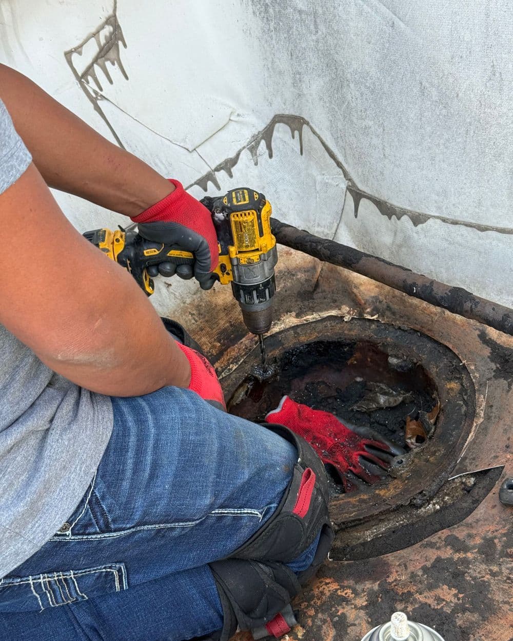 Project Rooftop Drain Repair Done Right - Bolts Out, Leaks Gone image