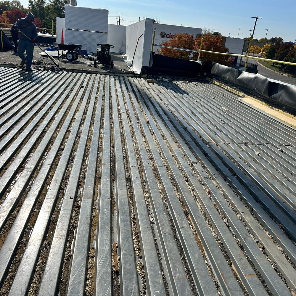 Project Commercial Flat Roof Tear-Off on a Kansas City Strip Mall image